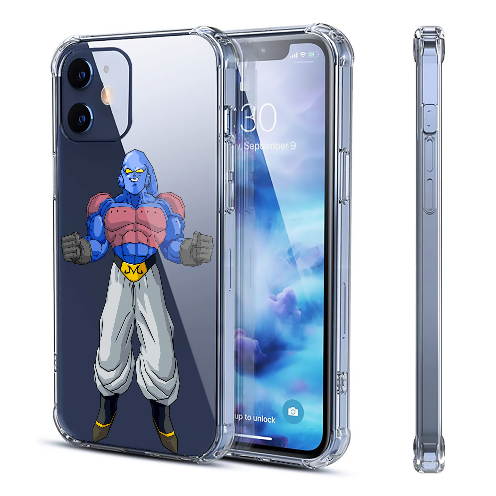 （画像用） ドラゴンボール 魔人ブウ DRAGON BALL Majin Buu 【iPhone 12シリーズ対応】透明スマホケース（クリアソフトケース）